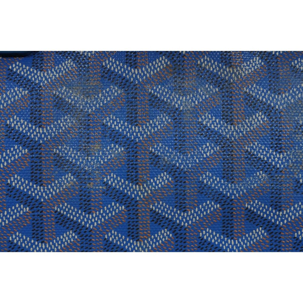 Goyard Victoria GM Blue Crossbody Travel Tote Duffle 55 Weekend Carry On Bag - Picture 12 of 16